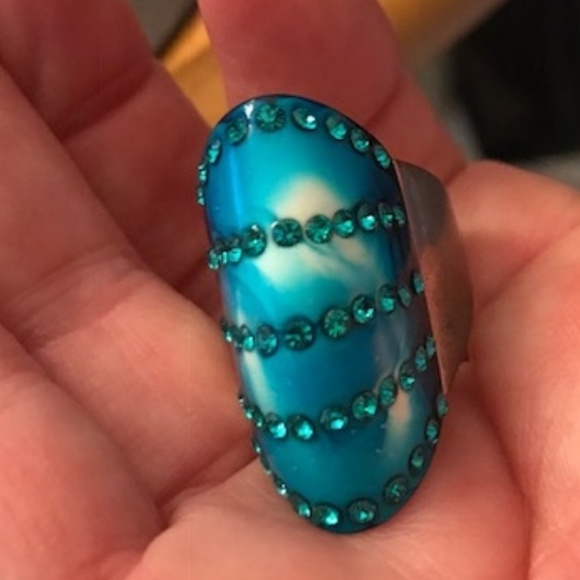 Handmade Size 7 Ring Turquoise Color - Picture 4 of 8